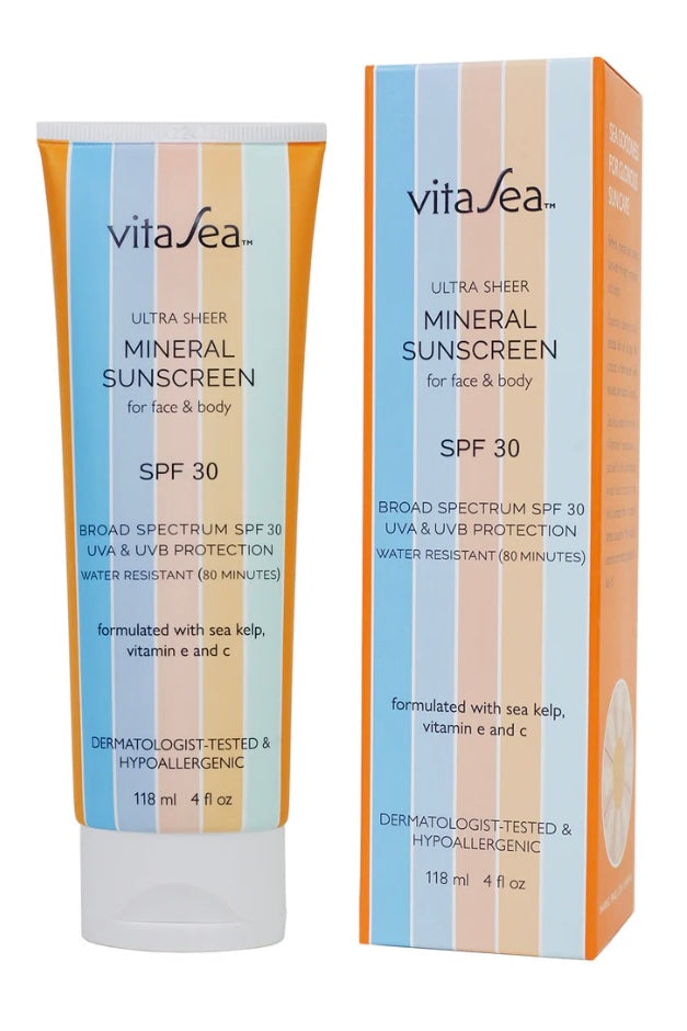 mode, mineral sunscreen, spf 30