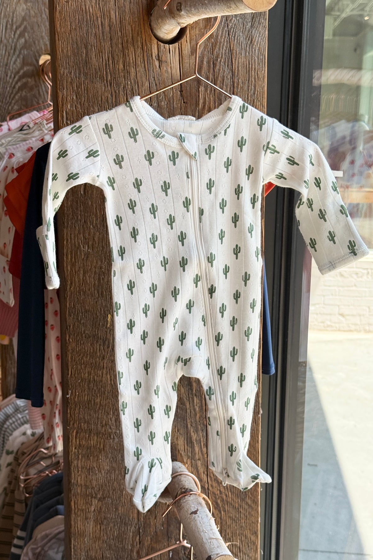 organic pointelle 2-way footie