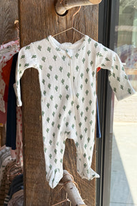 organic pointelle 2-way footie