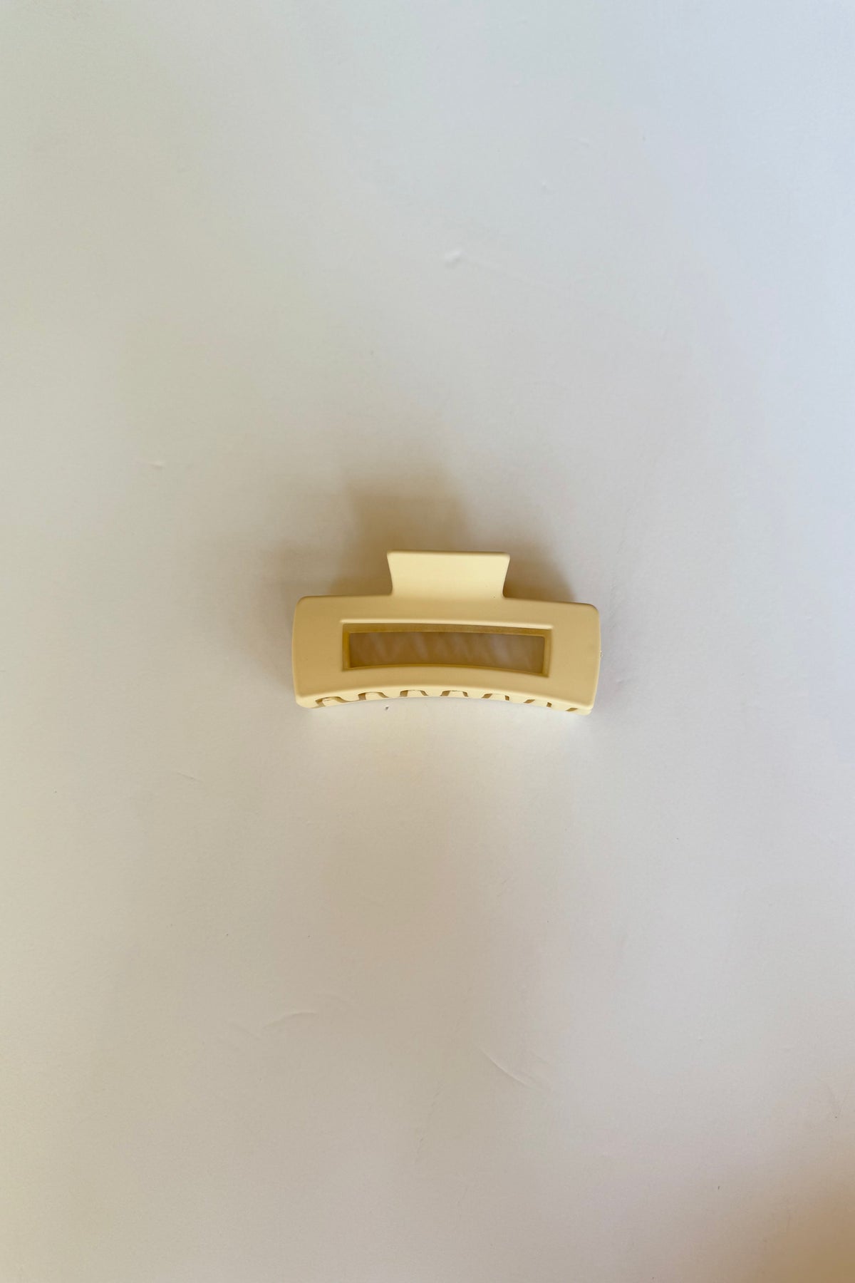 large rectangle clip beige