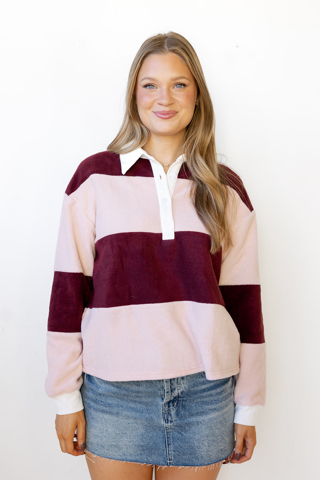 ali striped rugby top
