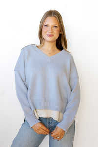 valencia color combo sweater