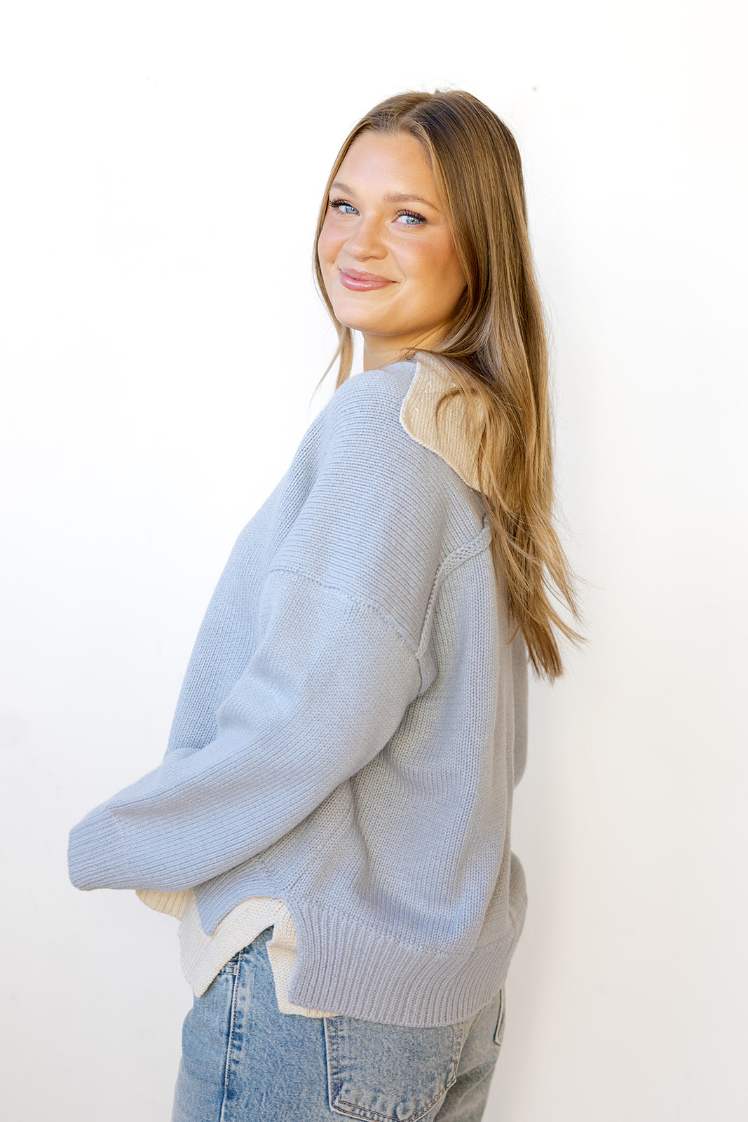 valencia color combo sweater