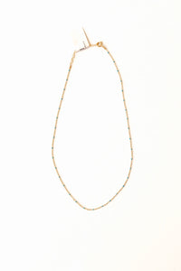 13" enamel & gold necklace