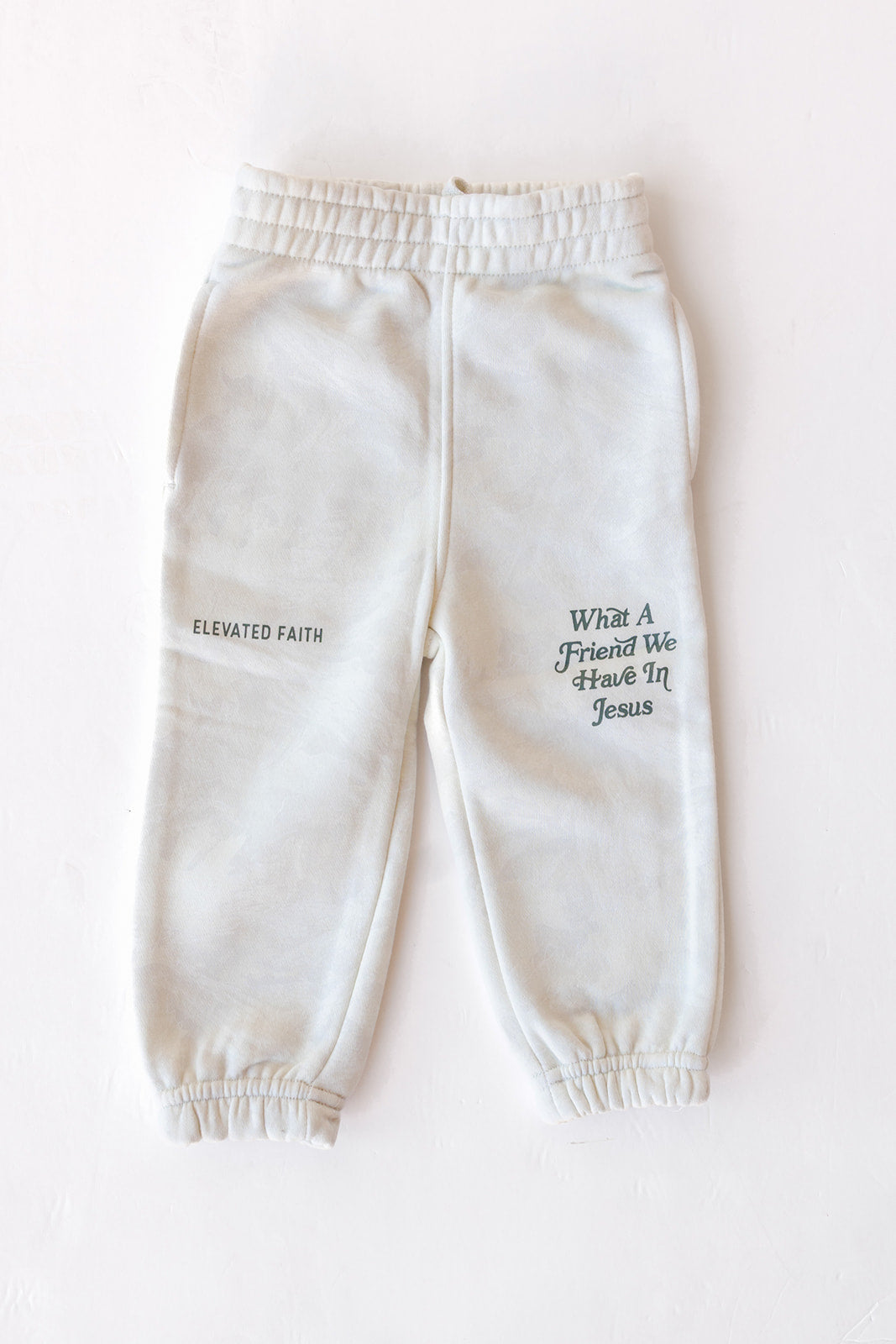 what a friend in Jesus kids sweatpants