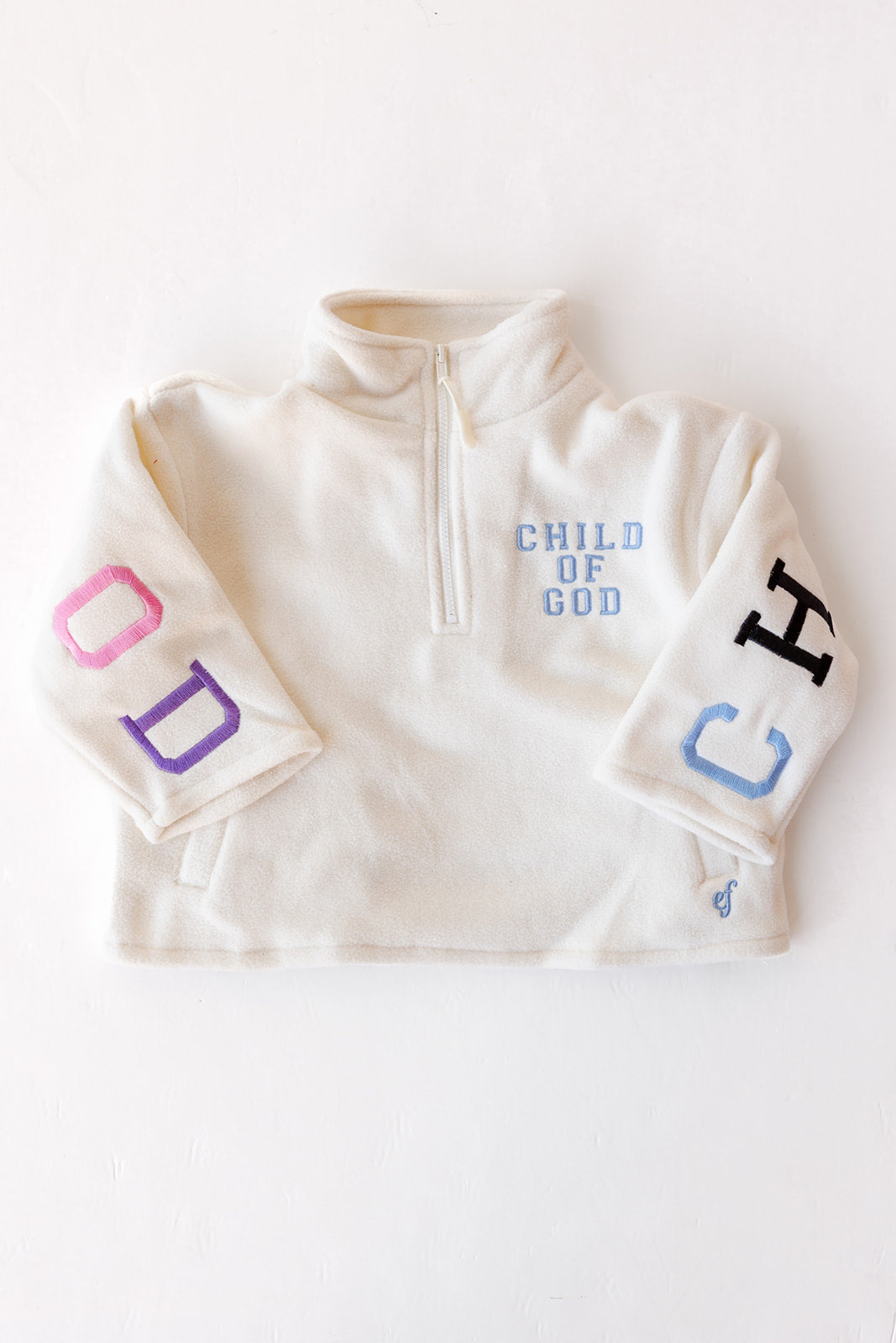 child of God fleece pullover