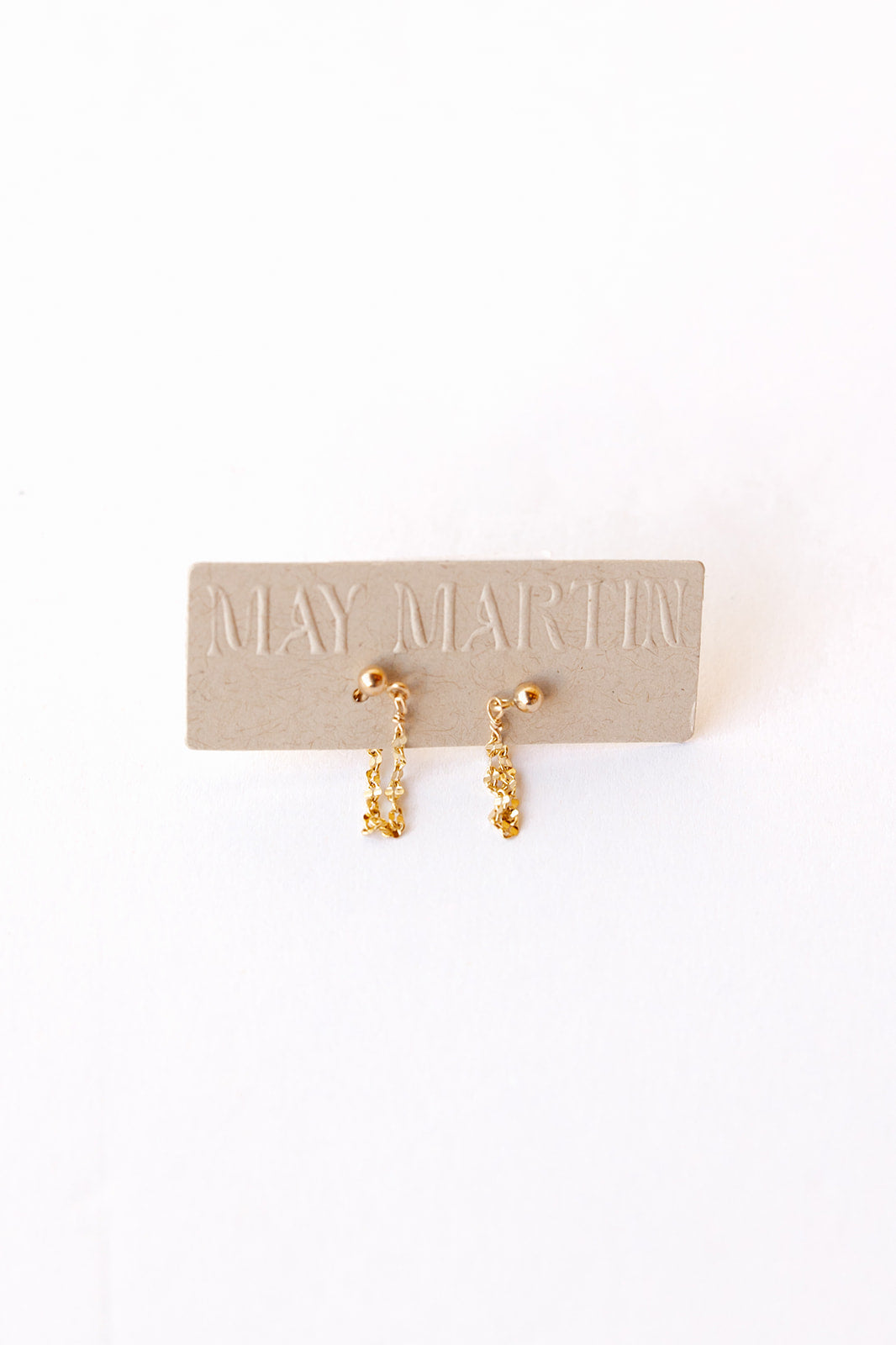 golden w/ chain earrings