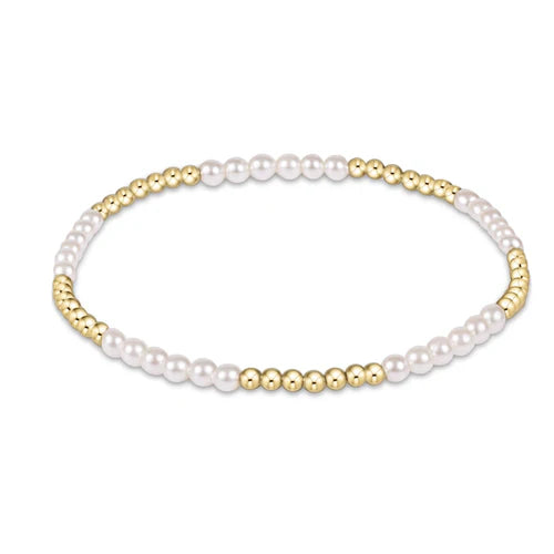 classic blissful pattern 2.5mm bead bracelet