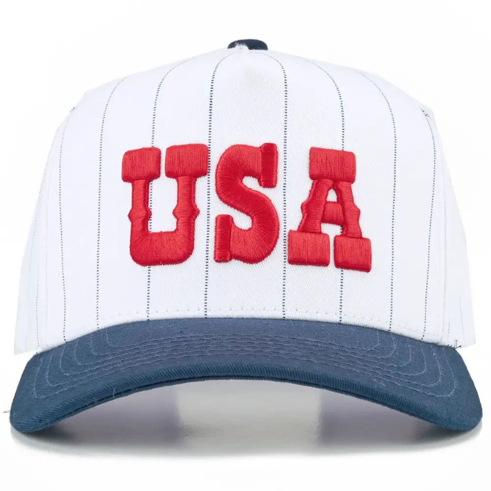 striped usa hat