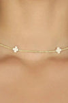 15" choker signature cross gold pattern 2mm