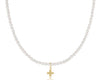 "15 choker classic pearl 3mm signature cross