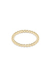 classic gold 2mm bead ring