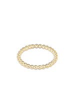 classic gold 2mm bead ring