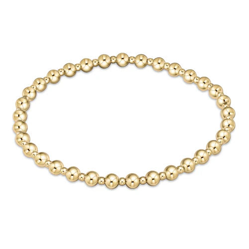 classic grateful pattern 4mm bead bracelet
