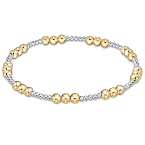 classic joy pattern 4mm bead bracelet