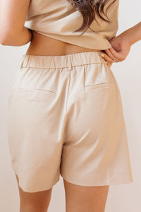 mayla linen shorts