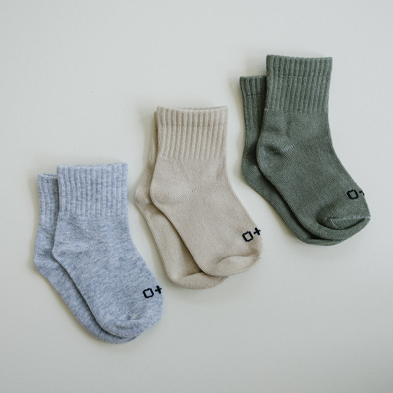 mode, 3 pk crew socks