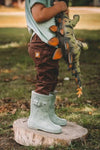 dino roar rain boot