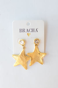 mode, star shine earrings