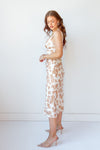 mode, elara floral midi dress
