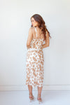 mode, elara floral midi dress