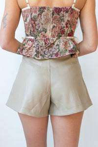 mode, nyx leather shorts