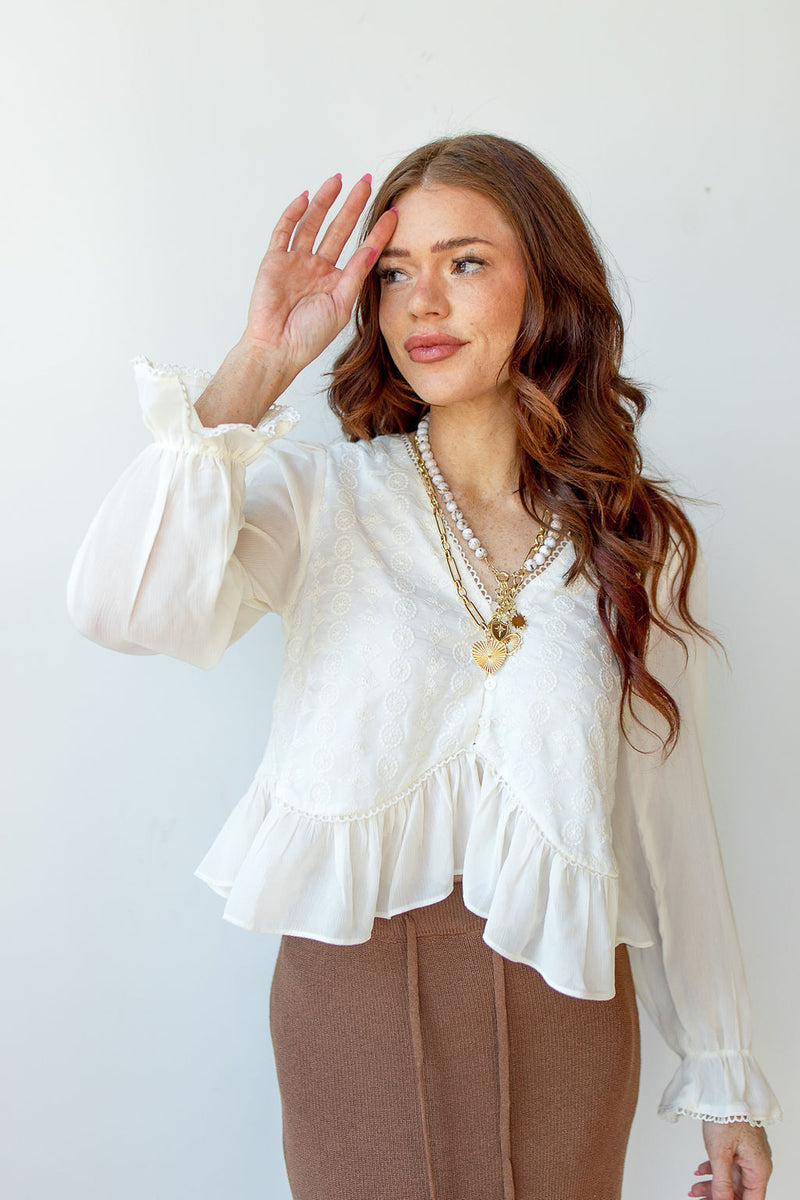 mode, zinnia blouse