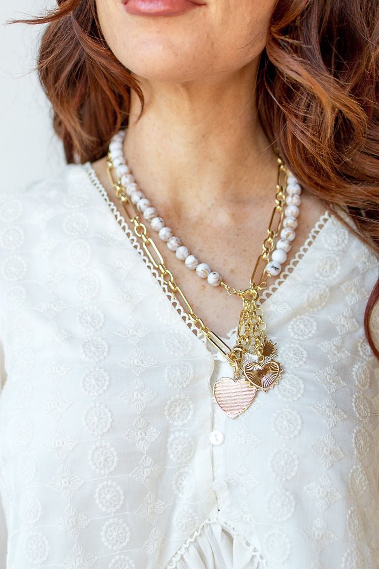 mode, san tropez charm necklace