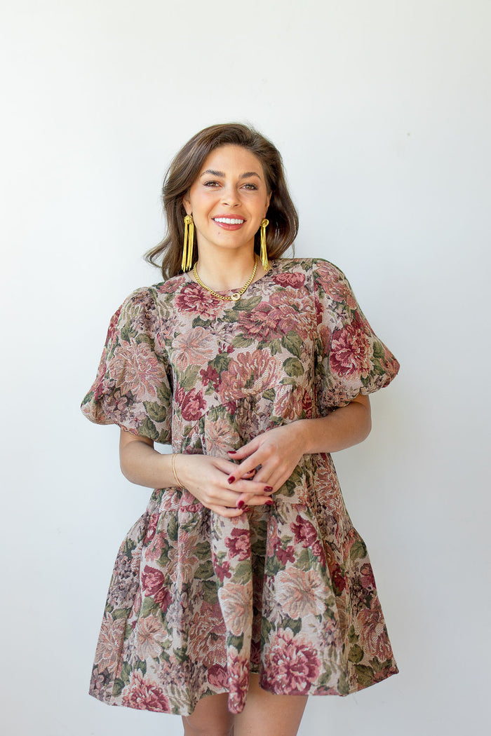 mode, mia jacquard mini dress