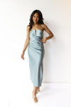 mode, for the moment sleeveless midi dress