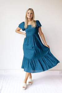 mode, zahra ruffle maxi dress