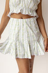 holly floral mini skirt