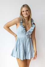 mode, lana lace mini romper