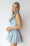 mode, lana lace mini romper