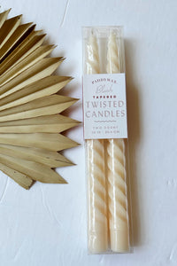 mode, twisted taper 10" tall x2, blush