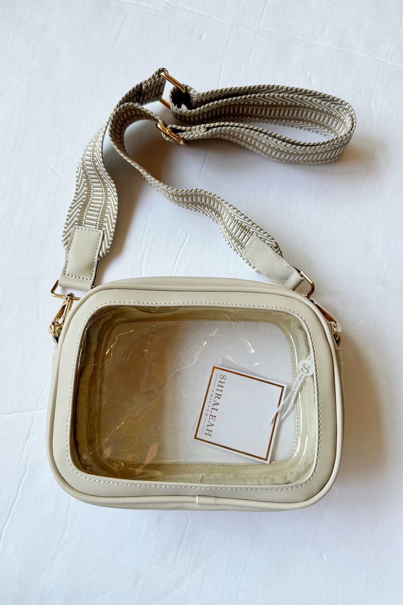 mode, spectator cross-body bag, ivory