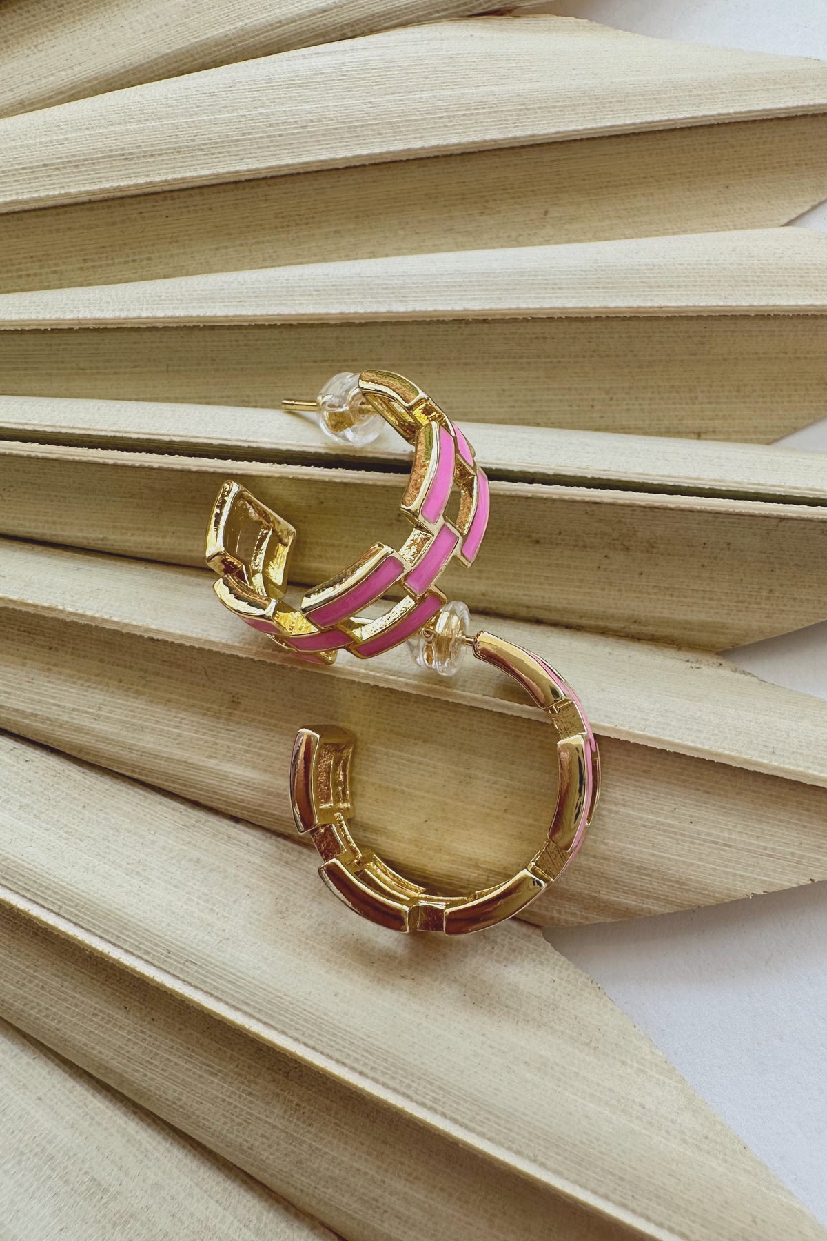 mode, penny pink hoops