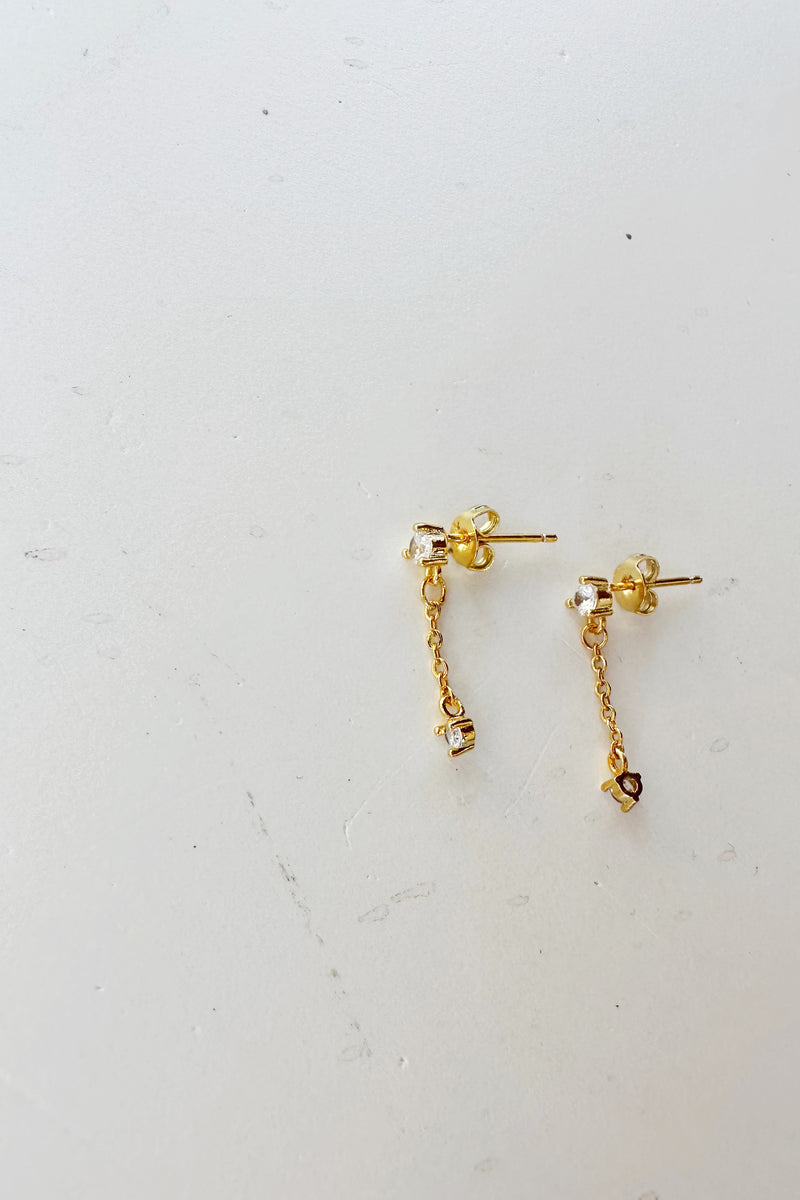 mode, crystal teardrop earrings