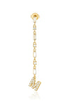 mode, cora initial drop earring