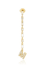 mode, cora initial drop earring