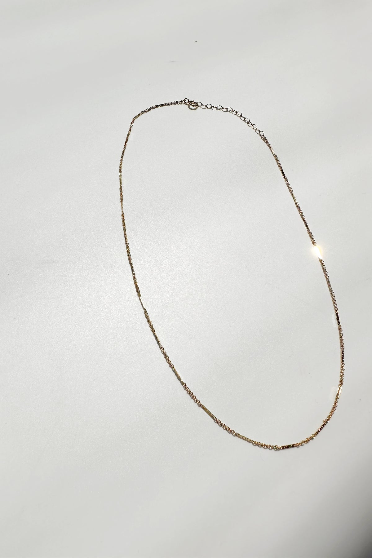 mode, hailey necklace gold filled