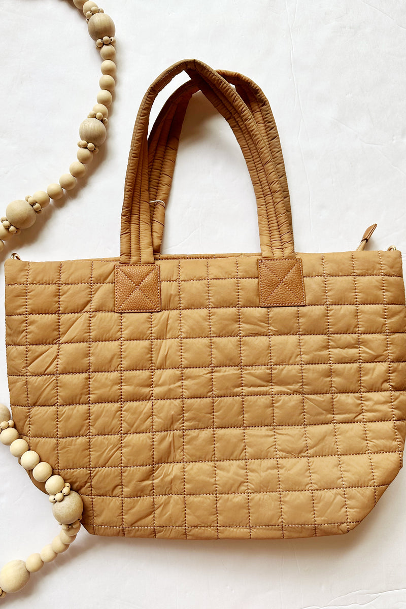 mode, ezra tote, tan