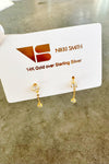 mode, crystal teardrop earrings