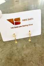 mode, crystal teardrop earrings