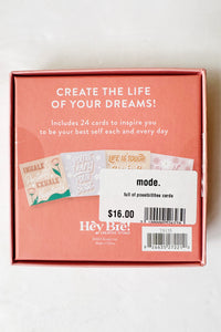 mode, full of possibilities cards