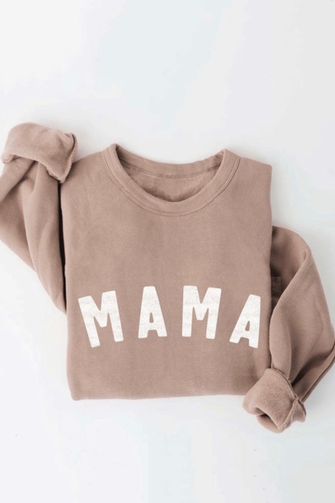 mode, mama graphic sweatshirt