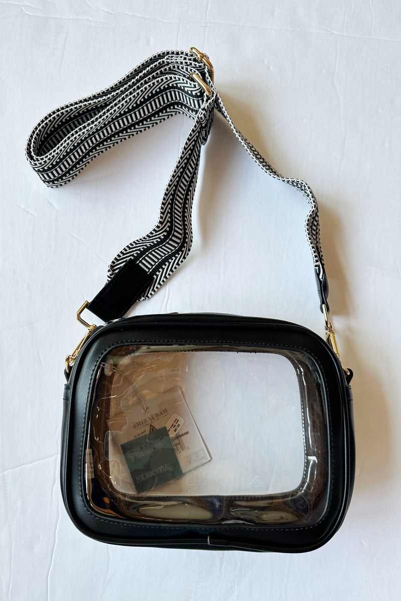 mode, spectator cross-body bag, black