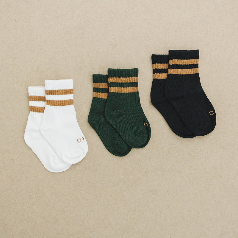 mode, 3 pk crew socks