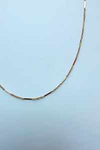 mode, hailey necklace gold filled