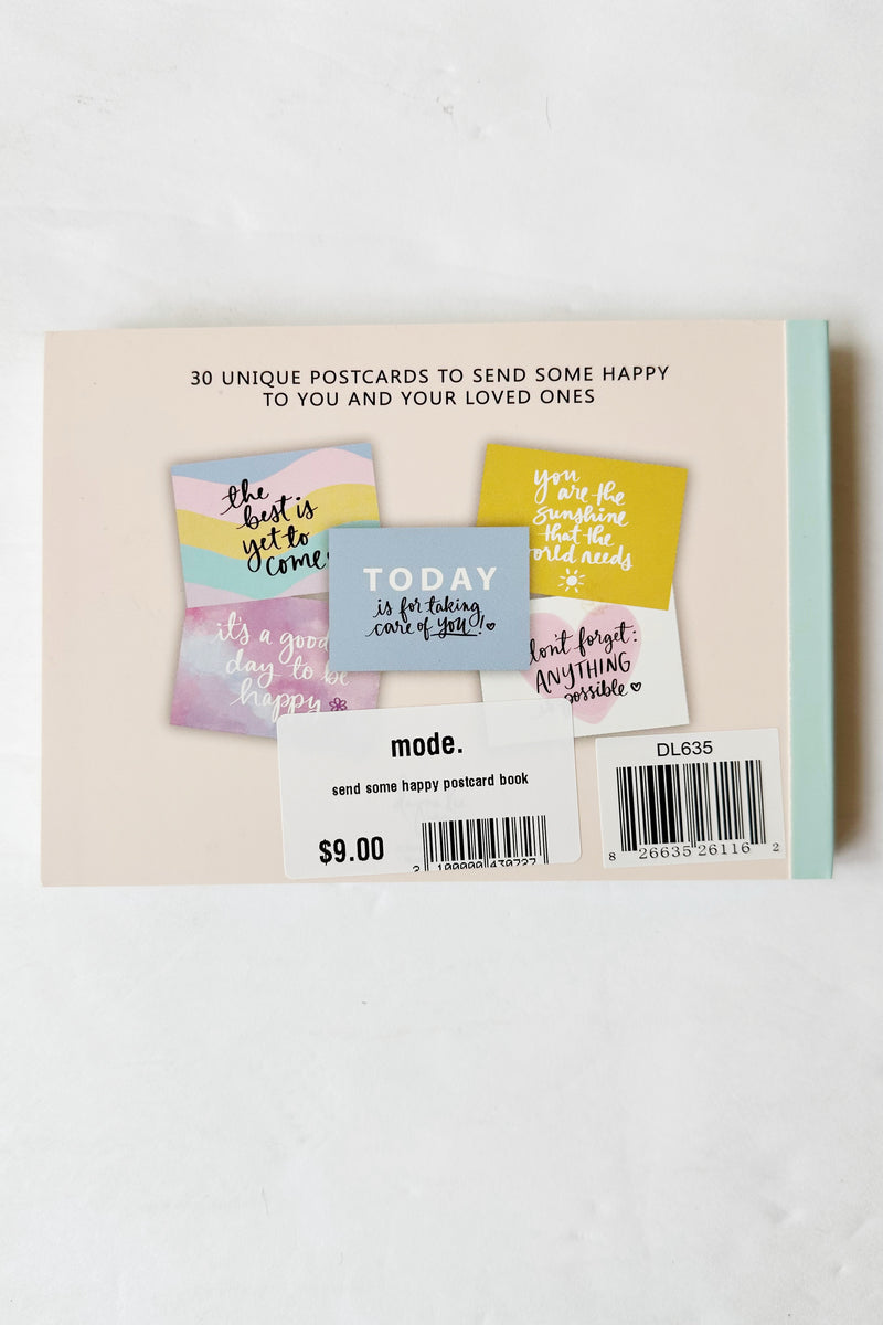 mode, send some happy postcard book
